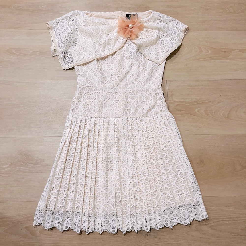 Cream Lace Dress
